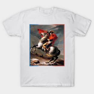 Napoleon Crossing the Alps by JL David T-Shirt